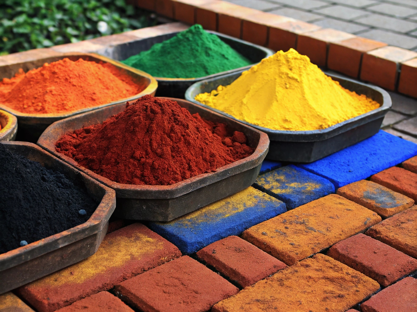 Pigmenti oksidnih boja za beton